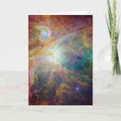 カオスアットオリオンスピッツァーハート複合ハッブル カード (正面)