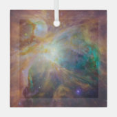 カオスアットオリオンスピッツァーハート複合ハッブル ガラスオーナメント (正面)