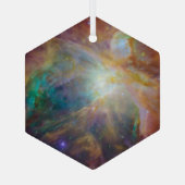 カオスアットオリオンスピッツァーハート複合ハッブル ガラスオーナメント (裏面)