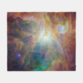 カオスアットオリオンスピッツァーハート複合ハッブル フリースブランケット (正面(横))