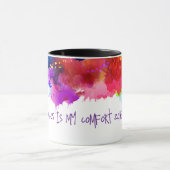 カオスイマイ心地よいゾーン – 抽象芸術アートティー マグカップ (中央)