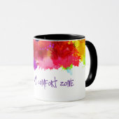 カオスイマイ心地よいゾーン – 抽象芸術アートティー マグカップ (正面右)