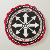 カオスオロブロススネーク装飾用クッション ラウンドクッション (裏面)