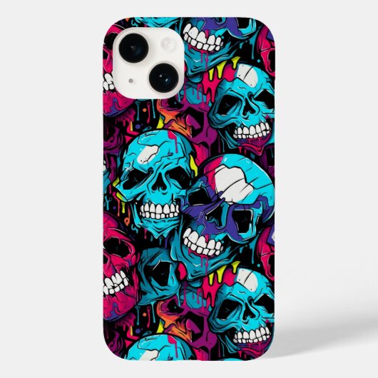 カオスカラフルスカル Case-Mate iPhoneケース (裏面)