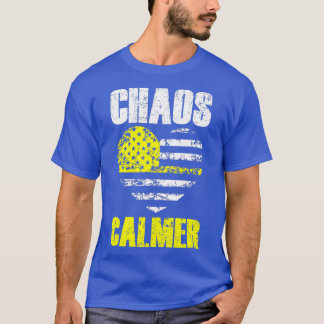カオスカーマー911オペレータ薄い金ゴールド黄色の線D Tシャツ