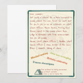 カオスキャンプ:フォーエバーフェラル4周年バースデー招待状 招待状 (正面/裏面)