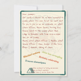 カオスキャンプ：フォーエバーフェラル4周年誕生日招待状 招待状