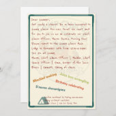 カオスキャンプ：フォーエバーフェラル4周年誕生日招待状 招待状 (正面/裏面)