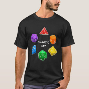 カオスゲイ位置合わせサイコロD20 Nerdy Tabletop Adve Tシャツ
