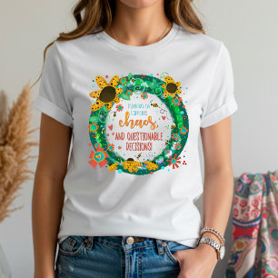 カオスコおもしろいーヒーの悪い決定刺激 Tシャツ