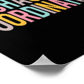 カオスコーディネカラフルーター感謝の日T ポスター (角)