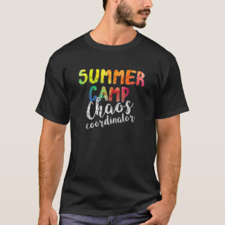 カオスコーディネーターおもしろいサマーキャンプカウンセラー Tシャツ