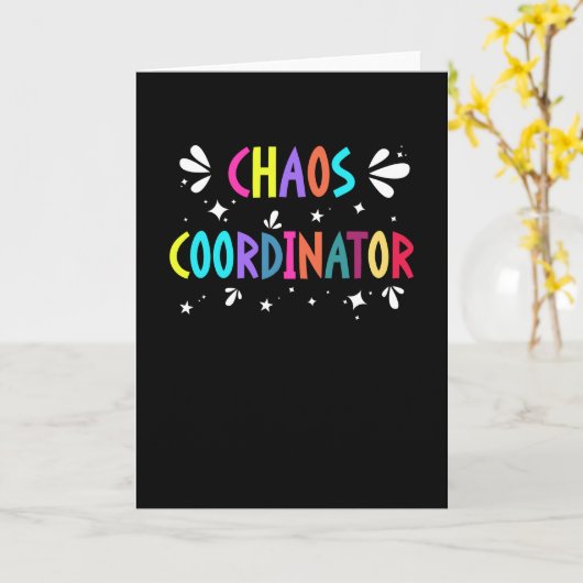 カオスコーディネーターおもしろいママ先生ウィットことわざ カード (黄色い花)