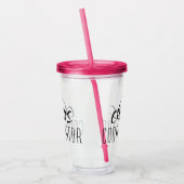 カオスコーディネーターのタイポグラフィ文字 アクリルタンブラー (左)
