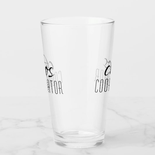 カオスコーディネーターのタイポグラフィ文字 タンブラーグラス (右)