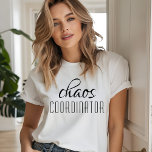 カオスコーディネーターのタイポグラフィ文字 トライブレンドＴシャツ<br><div class="desc">おもしろいシンプルブラックのタイポグラフィ文字における「カオスコーディネーター」のデザイン。お母さん、忙し先生、スポーツチームのマネージャーや仕事ボスに最適。</div>