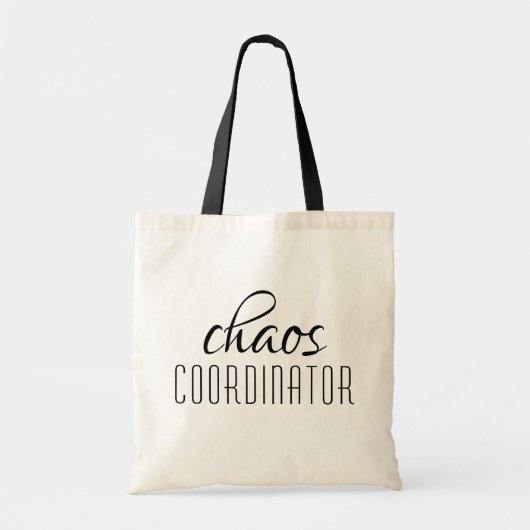 カオスコーディネーターのタイポグラフィ文字 トートバッグ (正面)