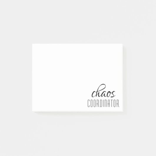 カオスコーディネーターのタイポグラフィ文字 ポストイット (正面)