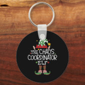 カオスコーディネーターの小妖精や小人おもしろいクリスマスマッチ キーホルダー (正面)