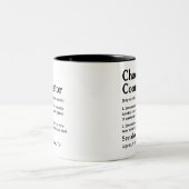 カオスコーディネーターの皮肉なおもしろい定義 ツートーンマグカップ (中央)