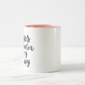 カオスコーディネーターは私のセラピー ツートーンマグカップ (中央)