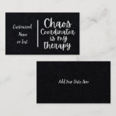 カオスコーディネーターは私のセラピー 名刺 (正面/裏面)