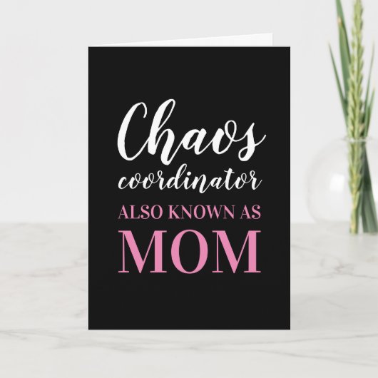 カオスコーディネーターも母の日を知っている カード (正面)