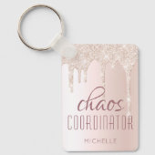 カオスコーディネーターシックガーリーグリッターパーソナライズされた キーホルダー (正面)