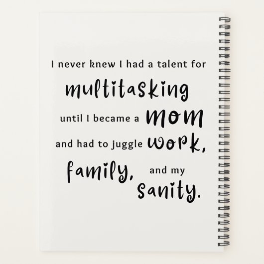 カオスコーディネータープランナー – 名前のカスタマイズ プランナー手帳 (裏面)