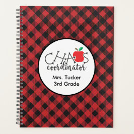 カオスコーディネーターレッドブラックバッファロープレイド先生 プランナー手帳