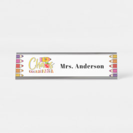 カオスコーディネーター先生プレゼント デスクネームプレート