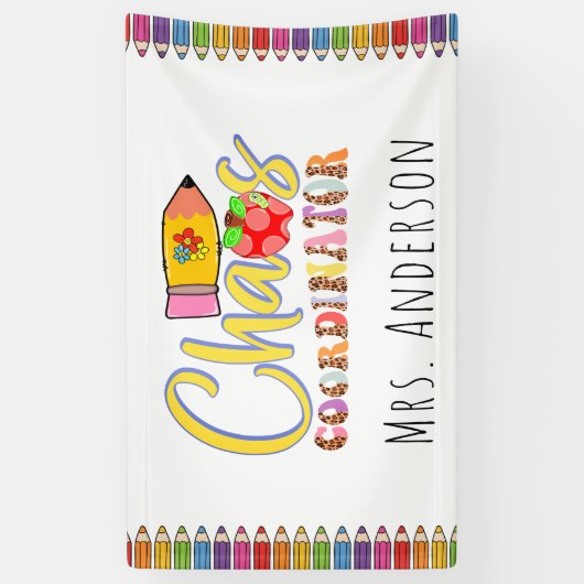 カオスコーディネーター先生ポスターバナー 横断幕 (縦)