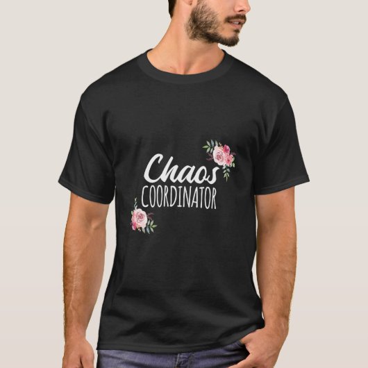 カオスコーディネーター先生教えスクール教育者 Tシャツ (正面)