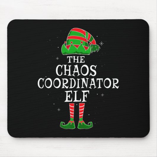 カオスコーディネーター小妖精や小人グループマッチングファミリーキリスト マウスパッド (正面)