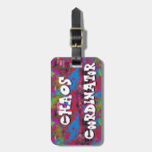 カオスコーディネーター抽象芸術 ラゲッジタグ (正面縦)