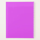 カオスコーディネーター紫パーソナライズされた名 プランナー手帳 (裏面)