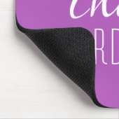 カオスコーディネーター紫色のタイポグラフィTex マウスパッド (コーナー)