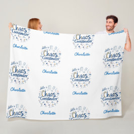 カオスコーディネーター | 最高のおもしろい母の日の贈り物 | フリースブランケット