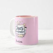 カオスコーディネーター | 母の生活 | 母おもしろいの日 ツートーンマグカップ (正面左)