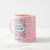 カオスコーディネーター | 母の生活 | 母おもしろいの日 ツートーンマグカップ (正面左)