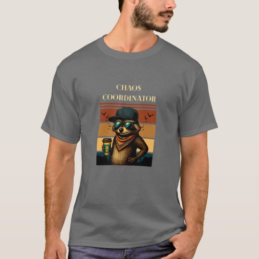 カオスコーディネーターTシャツアライグマ Tシャツ (正面)