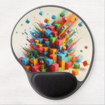 カオスソフトカラフルリストクッションマウスパッド