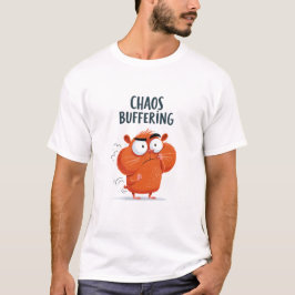 カオスバッファリング 楽しい 不安な ハムスター キャラクター ギ Tシャツ