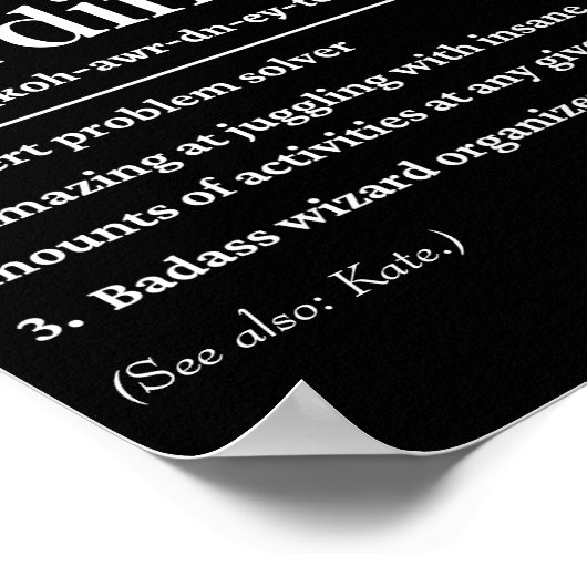 カオスパーソナライズされたコーディネーターの定義 ポスター (角)