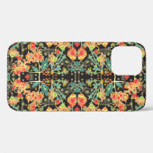 カオスフローラ:ヴィンテージ抽象芸術パターン。 Case-Mate iPhoneケース (裏面 (横))