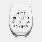 カオスポウスsipリピートのための母の救済策 ステムなしワイングラス (裏面)