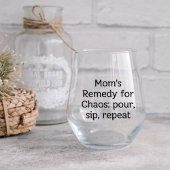 カオスポウスsipリピートのための母の救済策 ステムなしワイングラス