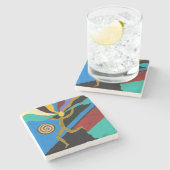 カオスマン – 大理石コースター ストーンコースター (横)