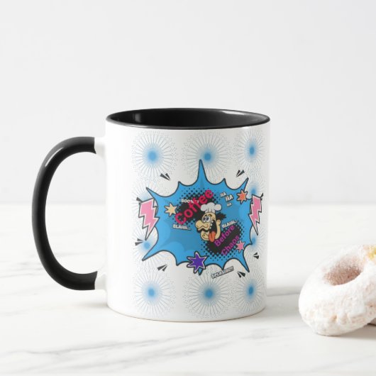カオス前のコーヒおもしろいー – Caffeine Mag for Morni マグカップ (ドーナツ)