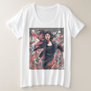 カオス女子Tシャツ プラスサイズTシャツ
